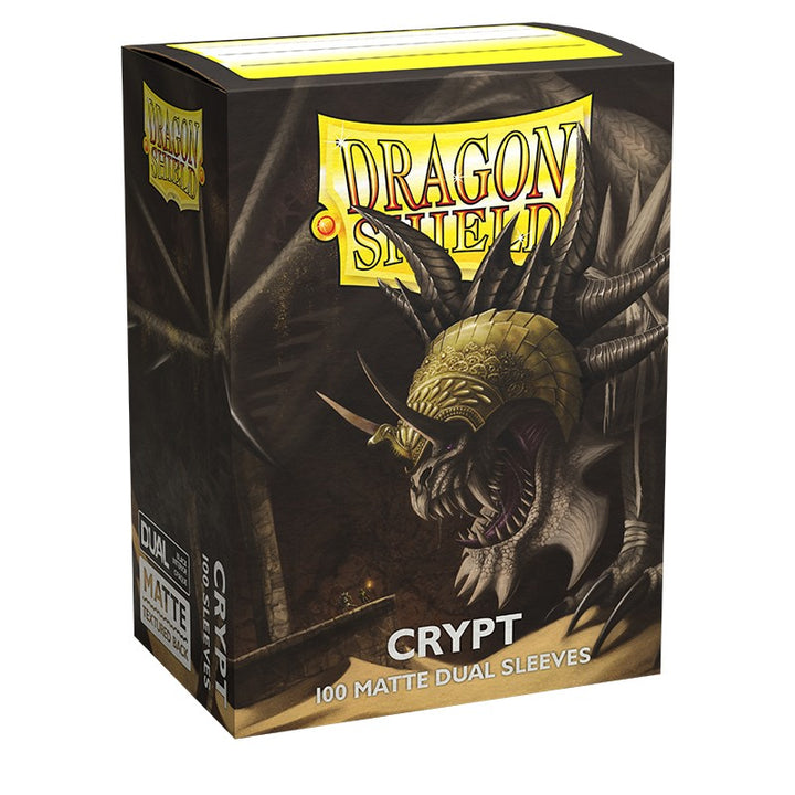 Dragon Shield Card Sleeves - Dual Matte: Crypt (Grey/Brown) (100 Ct)