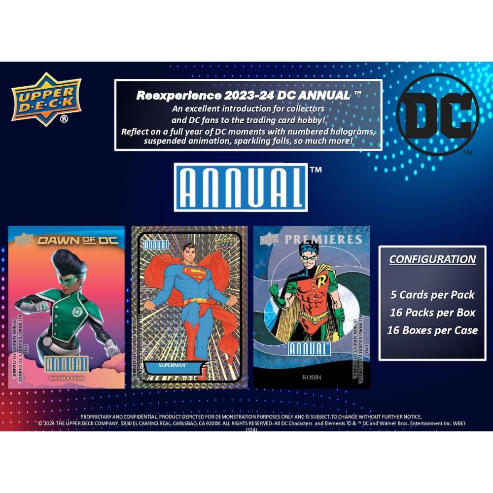 2023/24 Upper Deck DC Annual Hobby Box (16ct)