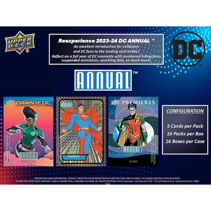 2023/24 Upper Deck DC Annual Hobby Box (16ct)