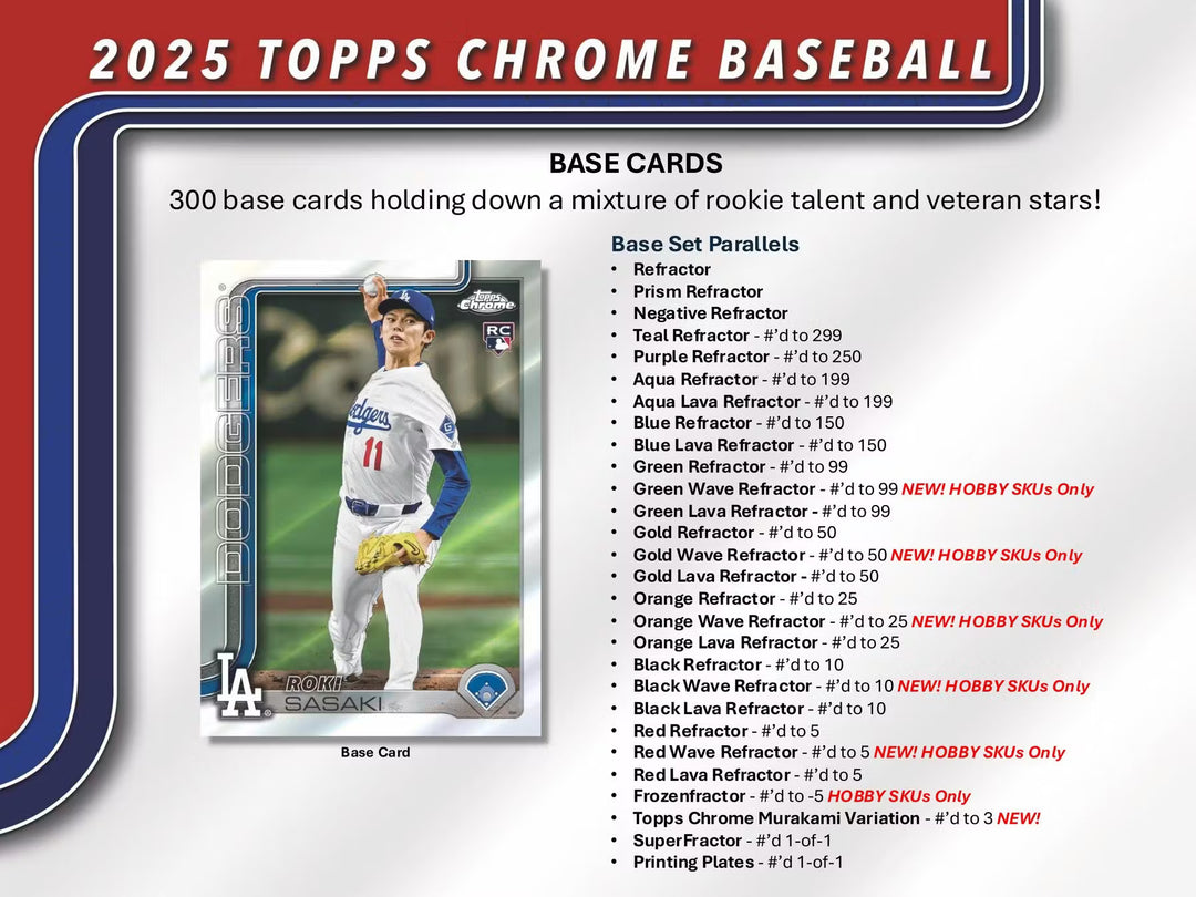 2025 Topps Chrome Baseball Jumbo Box