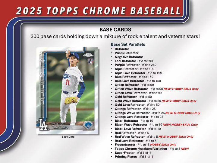 2025 Topps Chrome Baseball Jumbo Box