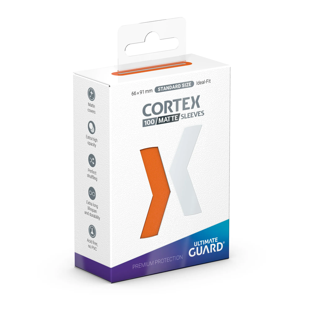 Ultimate Guard Card Sleeves: Cortex - Standard Orange Matte (100 Ct)