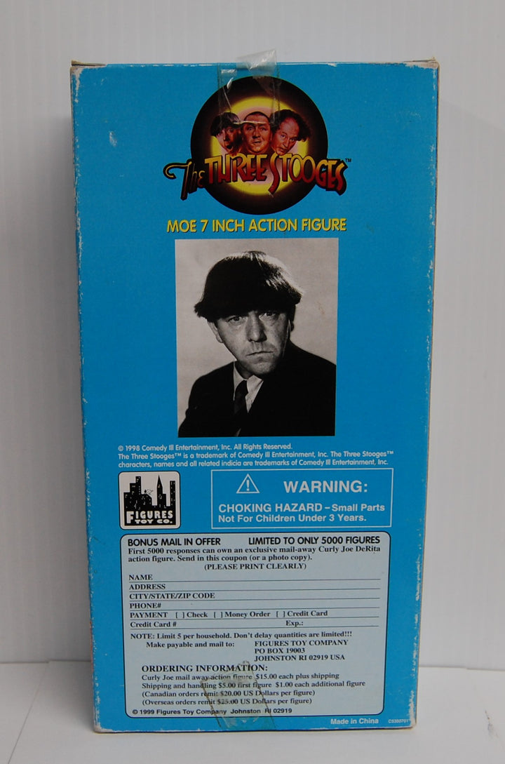 The Three Stooges - Moe 7 inch Action Figure 1999 FiguresToy Co.