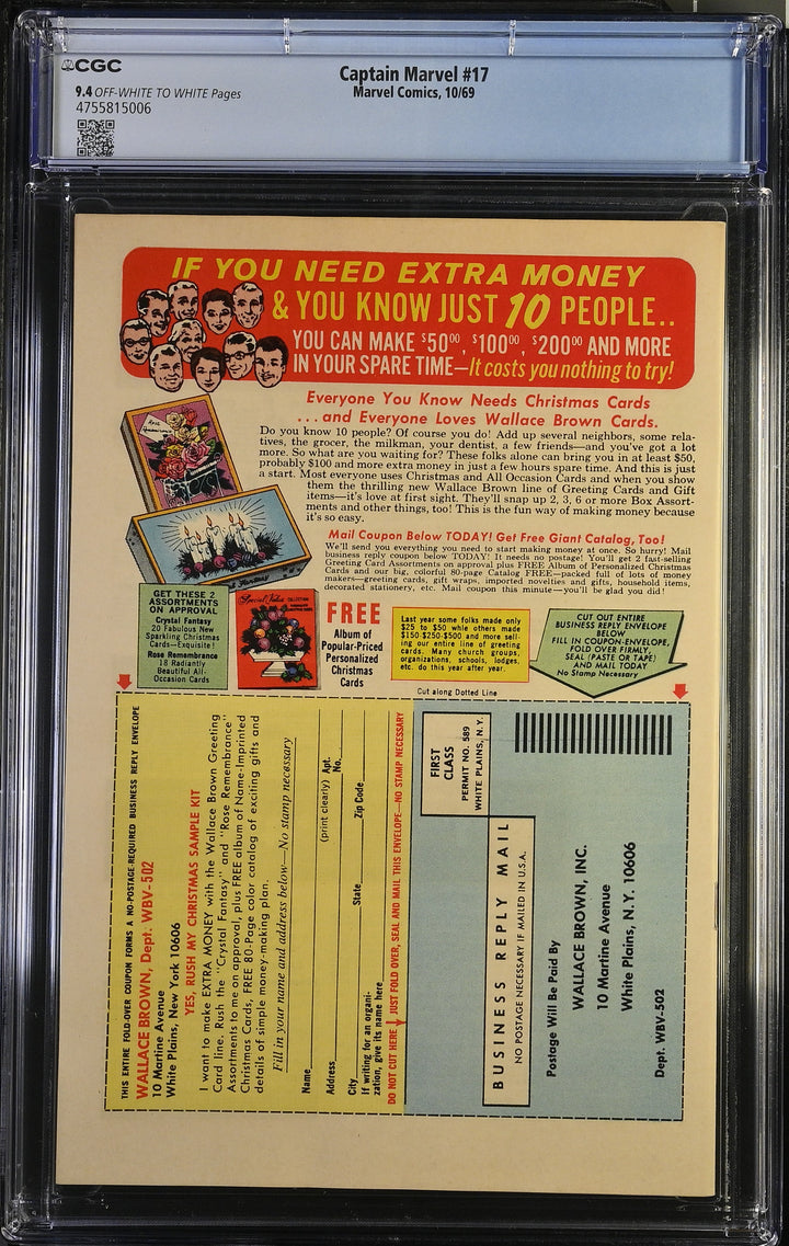 Captain Marvel #17 CGC 9.4