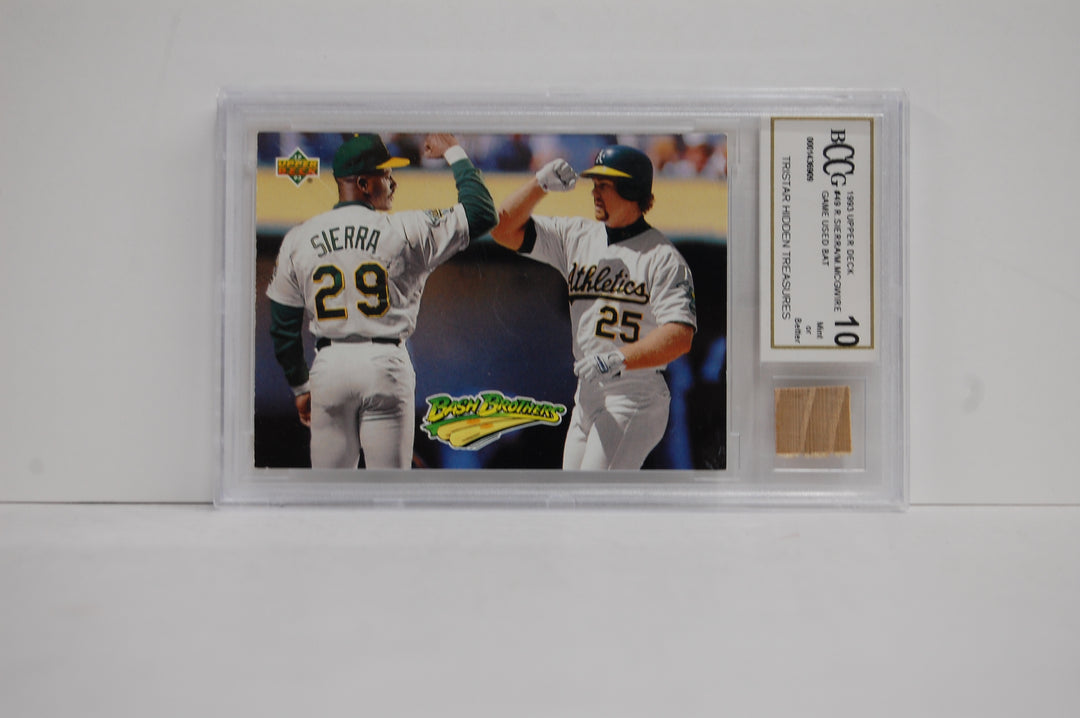 1993 Upper Deck Baseball Ruben Sierra/ Mark McGwire #49 BCCG 10