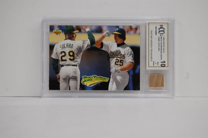 1993 Upper Deck Baseball Ruben Sierra/ Mark McGwire #49 BCCG 10