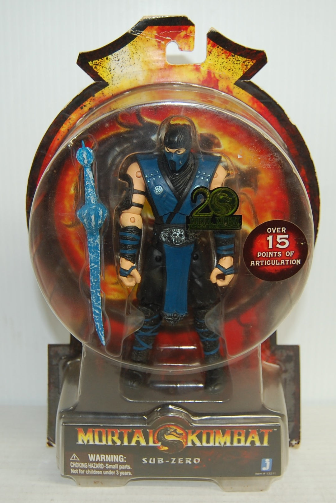 Mortal Kombat Sub-Zero 6” Figure MK9 20th Ann. 2011 Jazwares