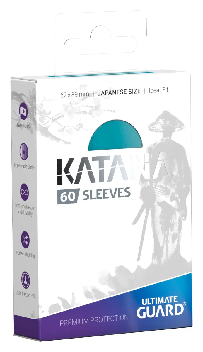 Ultimate Guard Katana Japanese Card Sleeves - Turqoise (60 Ct)