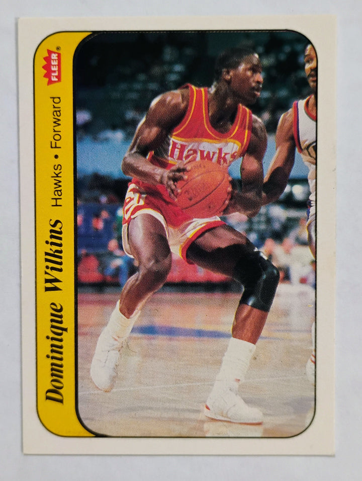 1986-87 Fleer Basketball Dominique Wilkins #11 Sticker