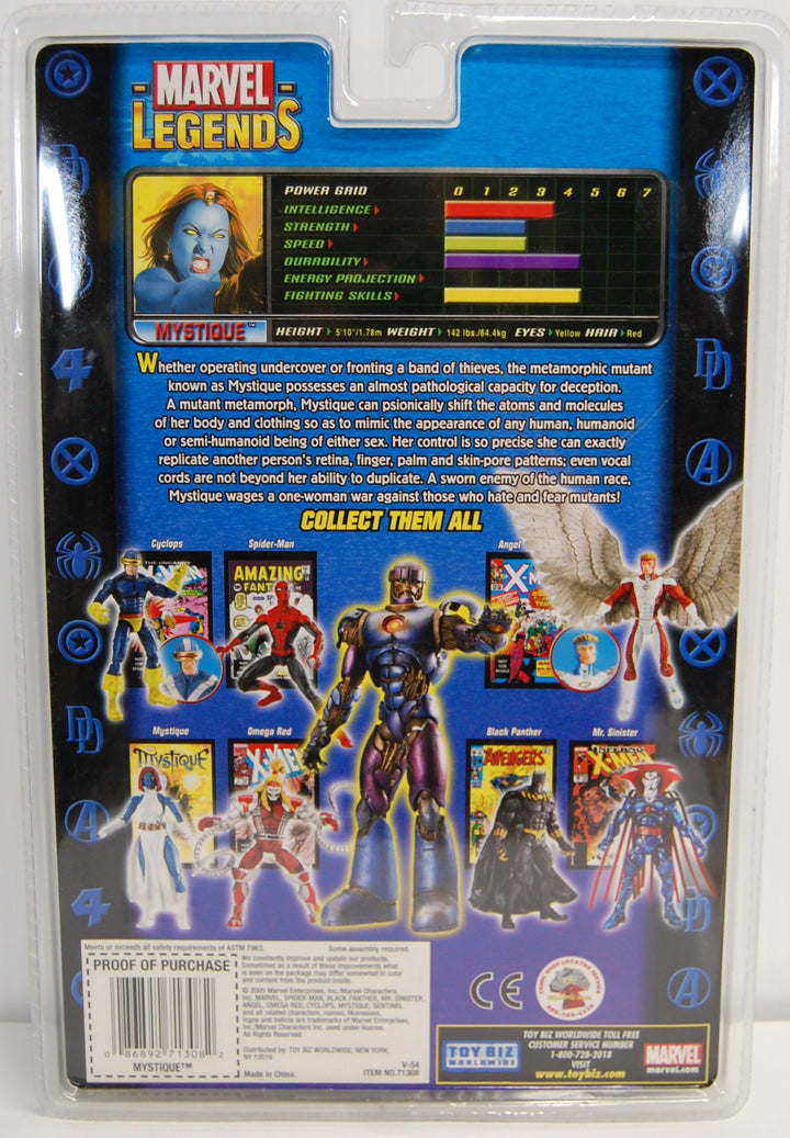 Marvel Legends 2005 Sentinel Series - Mystique 6" Figure