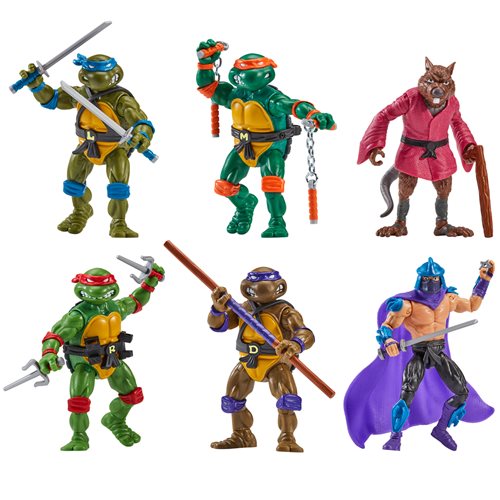 Teenage Mutant Ninja Turtles 1988 Remastered Action Figure 6-Pack