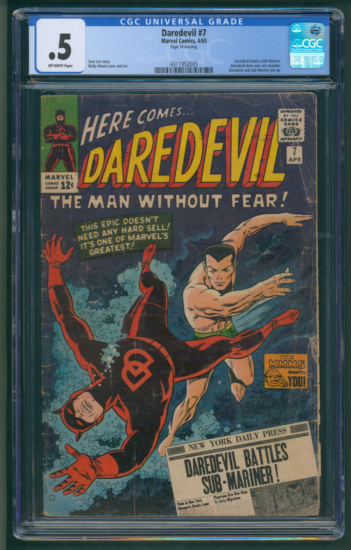 Daredevil #7 CGC .5