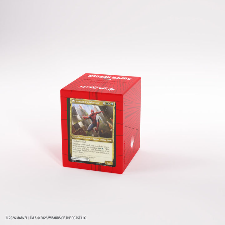 Magic: The Gathering: Marvel Super Heroes: Bastion 100+ XL Deck Box - Comic Burst Red