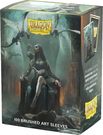 Dragon Shield Card Sleeves - Art: Halloween 2024 Her Dreaded Court of Dragons - Brushed