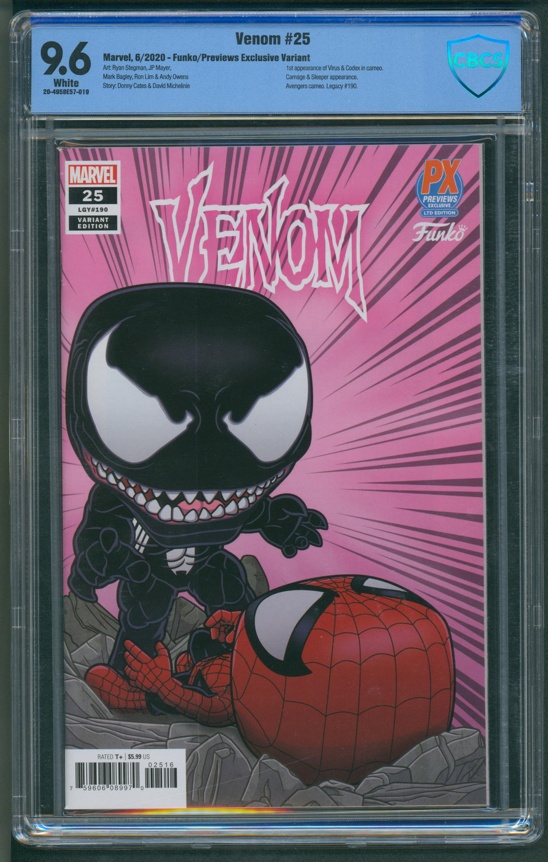 Venom #25 CBCS 9.6 - Funko Variant