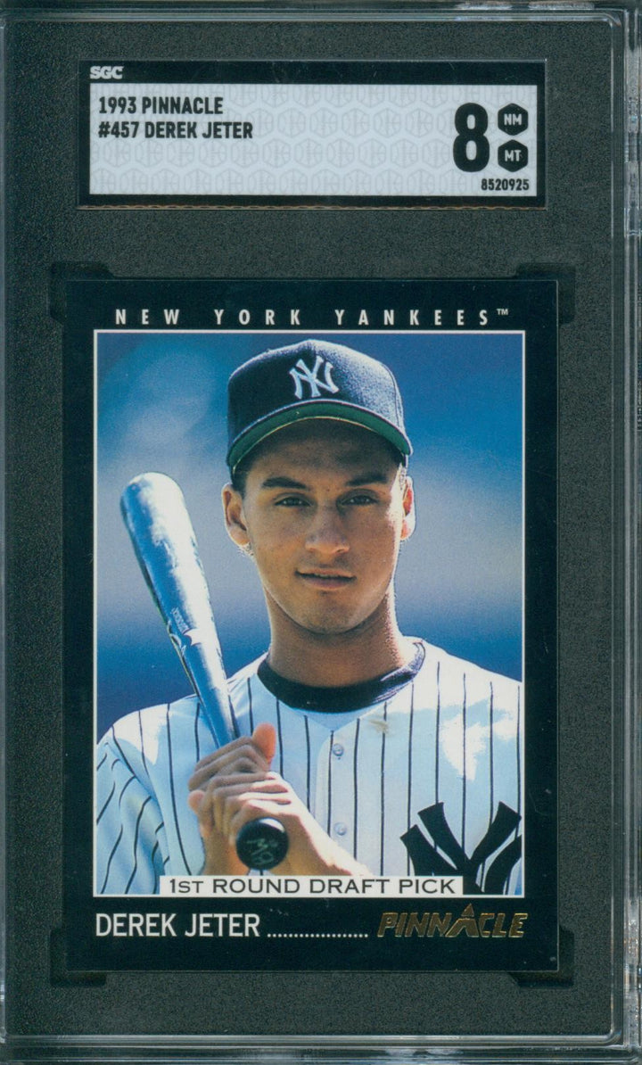 1993 Pinnacle Baseball Derek Jeter #457 SGC 8