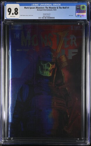Mark Spears Monsters: The Monster & The Wolf #1  Variant Cover B - CGC 9.8