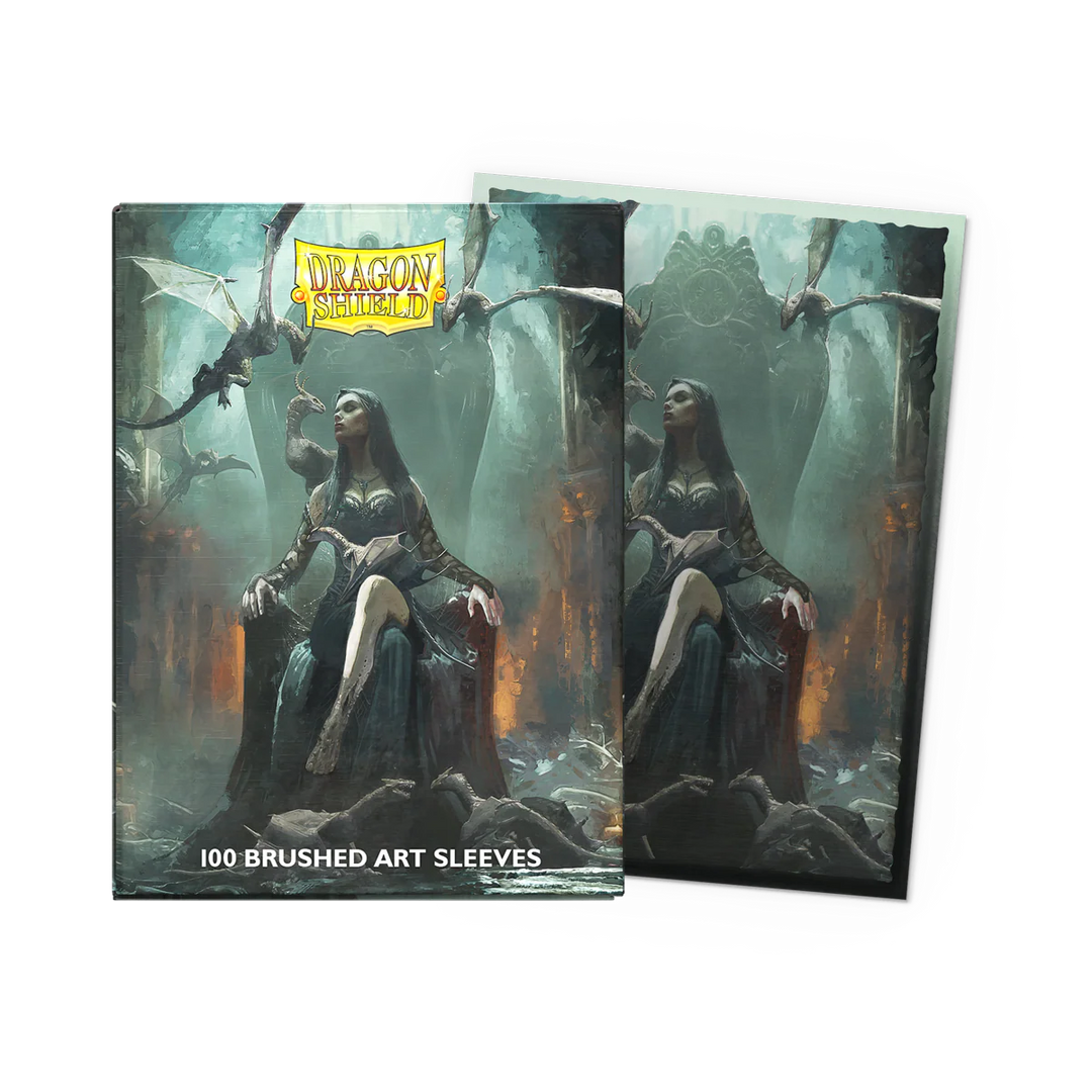 Dragon Shield Card Sleeves - Art: Halloween 2024 Her Dreaded Court of Dragons - Brushed