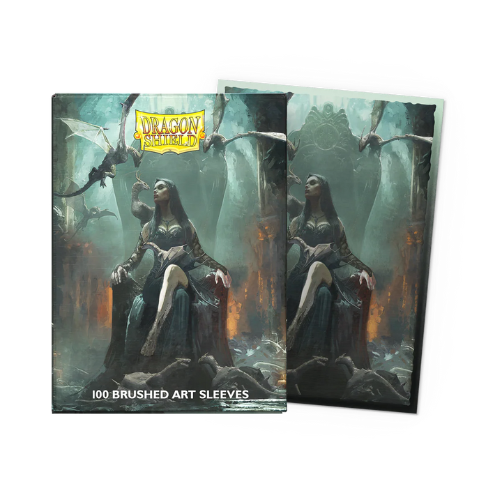 Dragon Shield Card Sleeves - Art: Halloween 2024 Her Dreaded Court of Dragons - Brushed