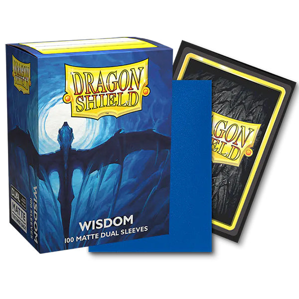 Dragon Shield Card Sleeves - Dual Matte: Wisdom (Blue) (100 Ct)