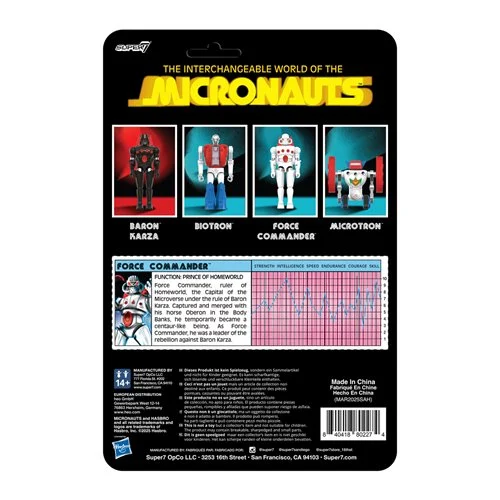 Micronauts Force Commander 3 3/4-Inch ReAction + Figure