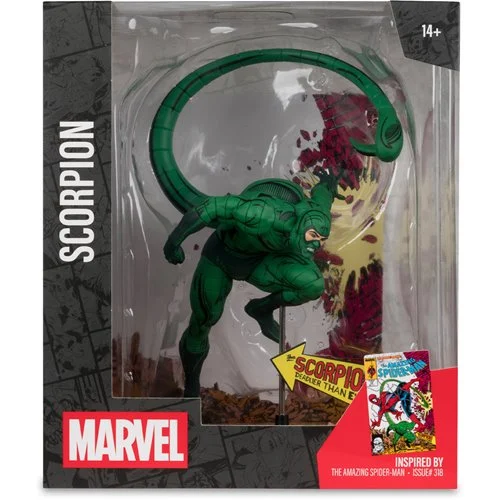 Marvel Wave 7  Scorpion Amazing Spider-Man #318 1:10 Scale Posed Figure with Scene