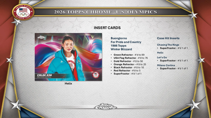 2026 Topps Chrome U.S. Olympic & Paralympic Team Hopefuls Hobby Box