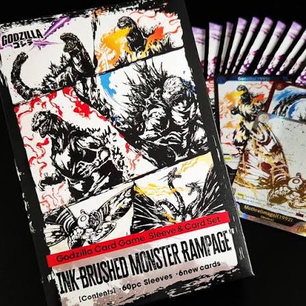 Godzilla Card Game: Ink-Brushed Monster Rampage Sleeve & Card Set