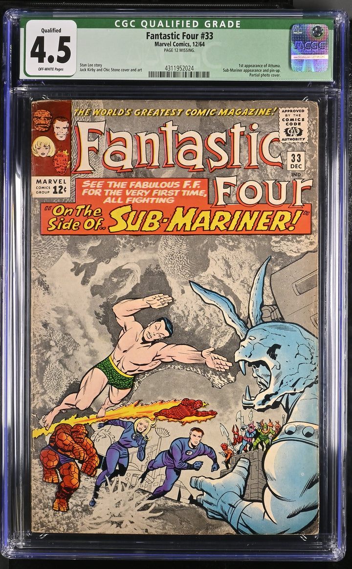 Fantastic Four #33 CGC 4.5