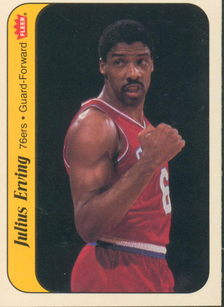 1986-87 Fleer Basketball Julius Erving #5 Sticker