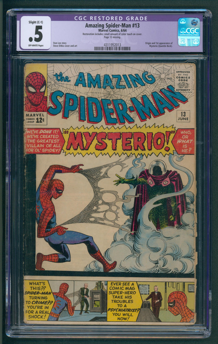 Amazing Spider-Man #13 CGC .5 Restored Grade