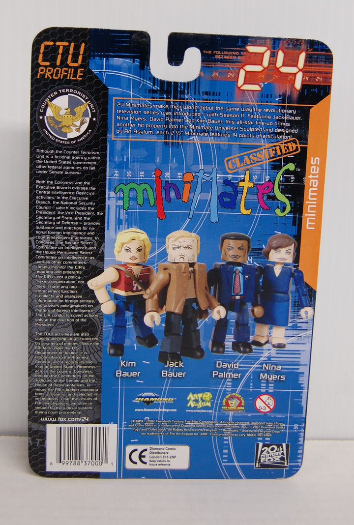 Minimates 24 Season 1 TV Show 4-Pack Minifigure Set 2007 - Sealed