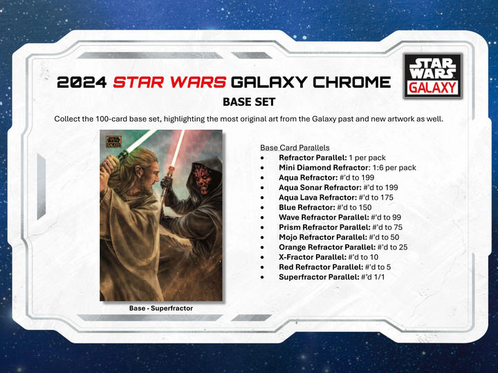 2024 Topps Star Wars Galaxy Chrome Hobby Box (18 Ct)