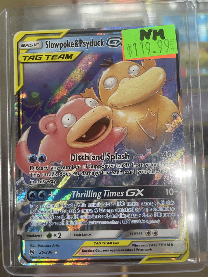 Slowpoke & Psyduck GX - 35/236 NM - Unified Minds