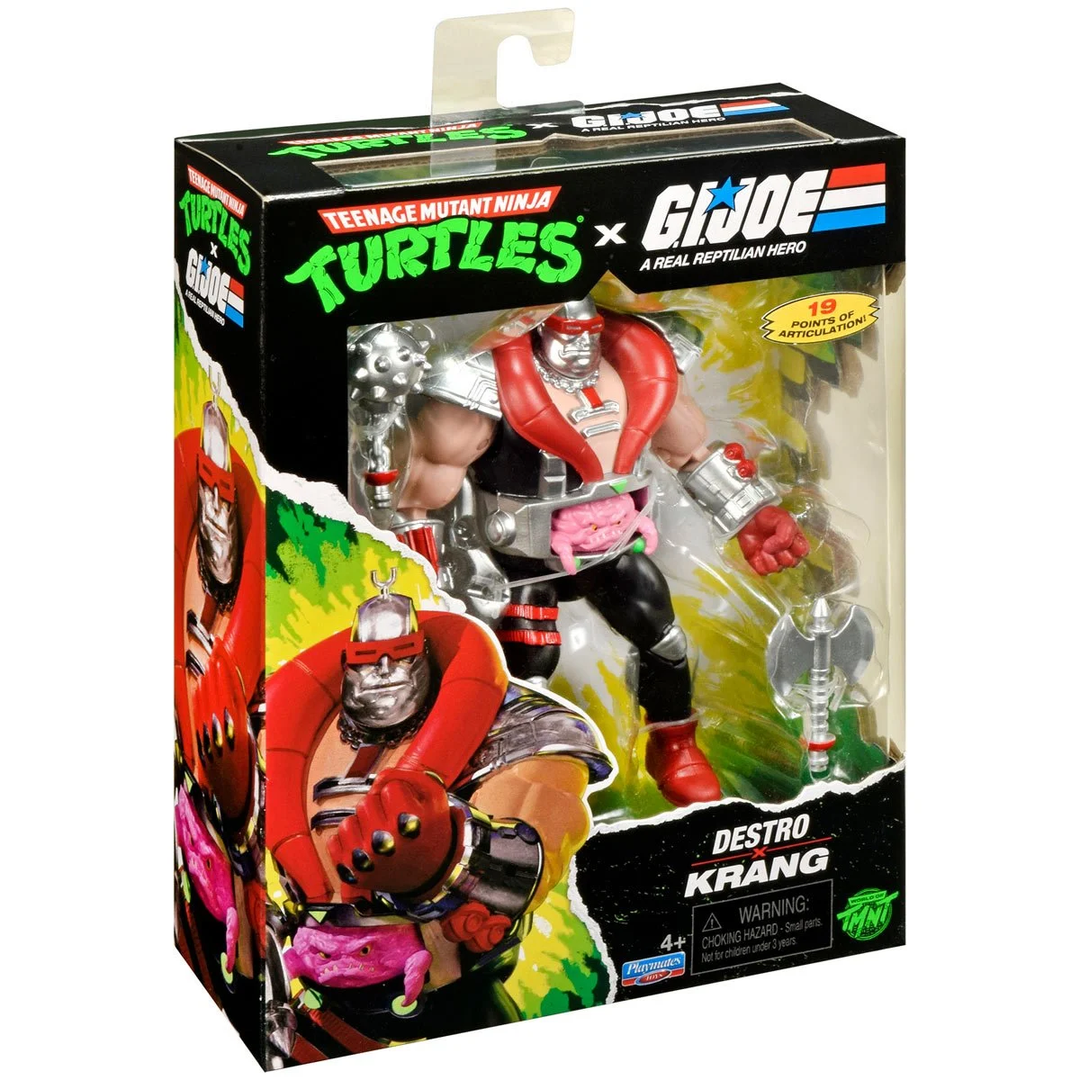 Teenage Mutant Ninja Turtles x G.I. Joe Krang Droid x Destro Action Figure