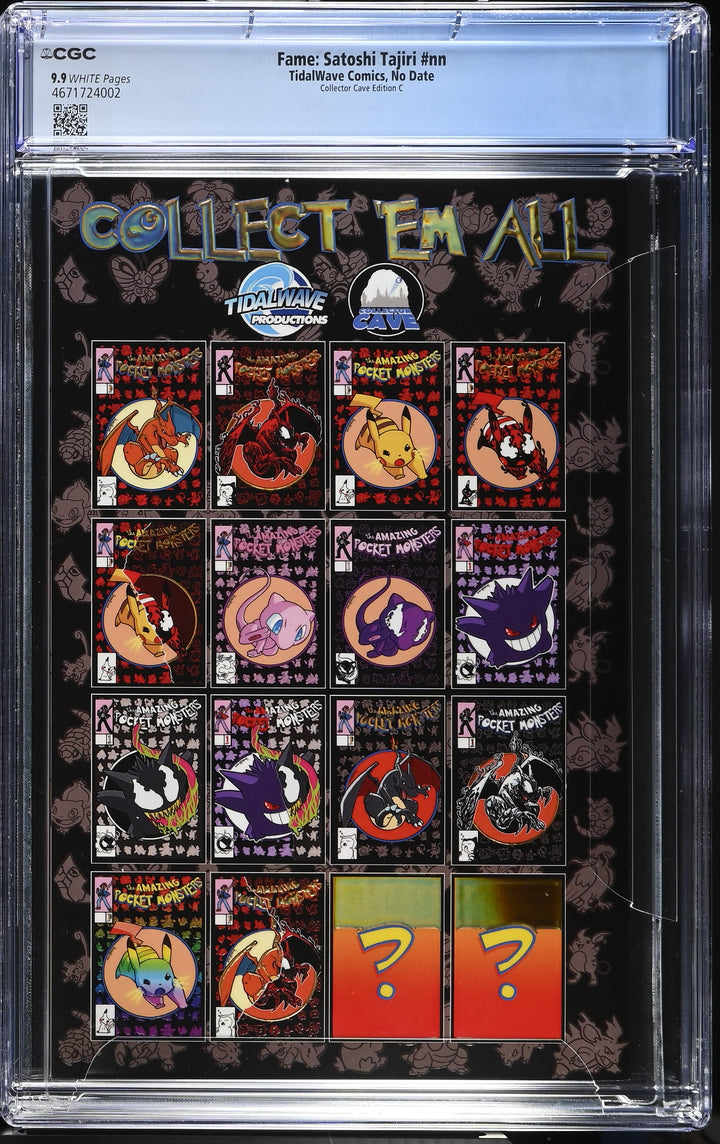 Amazing Pocket Monsters - Fame: Satoshi Tajiri (One Shot) Collector Cave Edition C CGC 9.9
