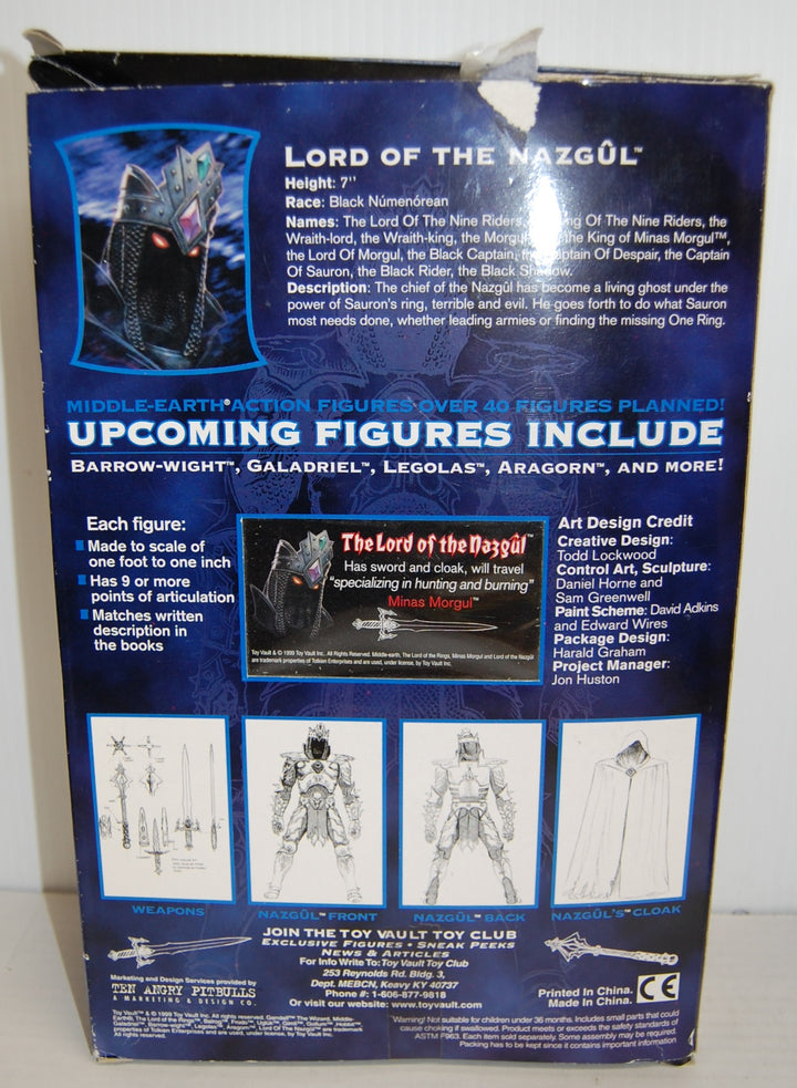 Lord of the Rings Lord of the Nazgul 1999 Toy Vault *Open Box Damage*