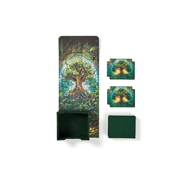 Arcane Fortress: Deck Vault: Radiant 100+ Deluxe - Stained Glass - Mythical Forest