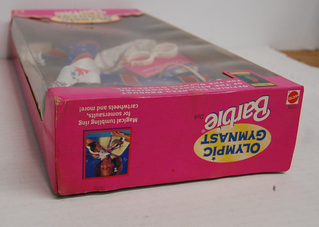 NRFB Barbie 1996 ATL Olympic Gymnast African American Doll 1995 #15124