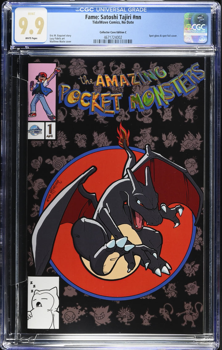 Amazing Pocket Monsters - Fame: Satoshi Tajiri (One Shot) Collector Cave Edition C CGC 9.9