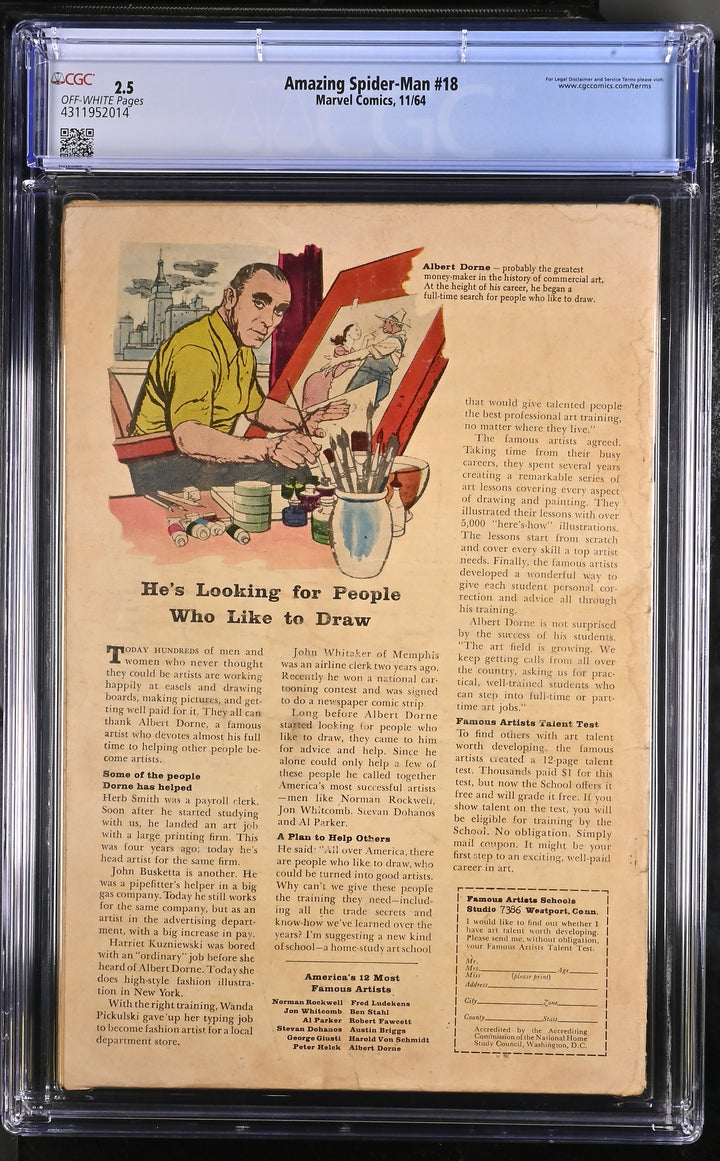 Amazing Spider-Man #18 CGC 2.5