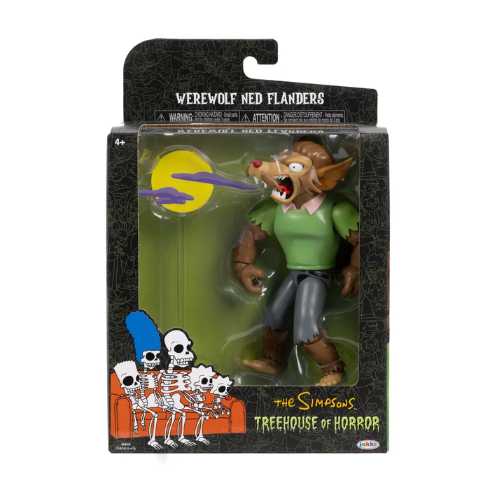 The Simpsons Tree House Of Horror Werewolf Ned Flanders  5in Deluxe  Figure
