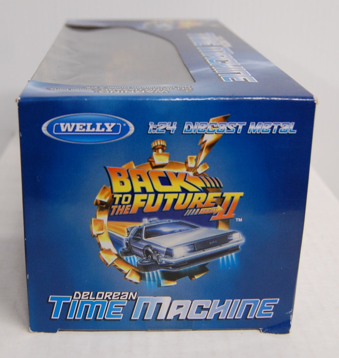 SIGNED by Christopher Lloyd - Back To The Future Part II 1:24 Diecast Delorean Welly