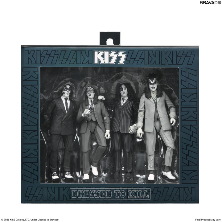 KISS - Dressed to Kill Album Cover 7" Scale Action Figure 4-Pack