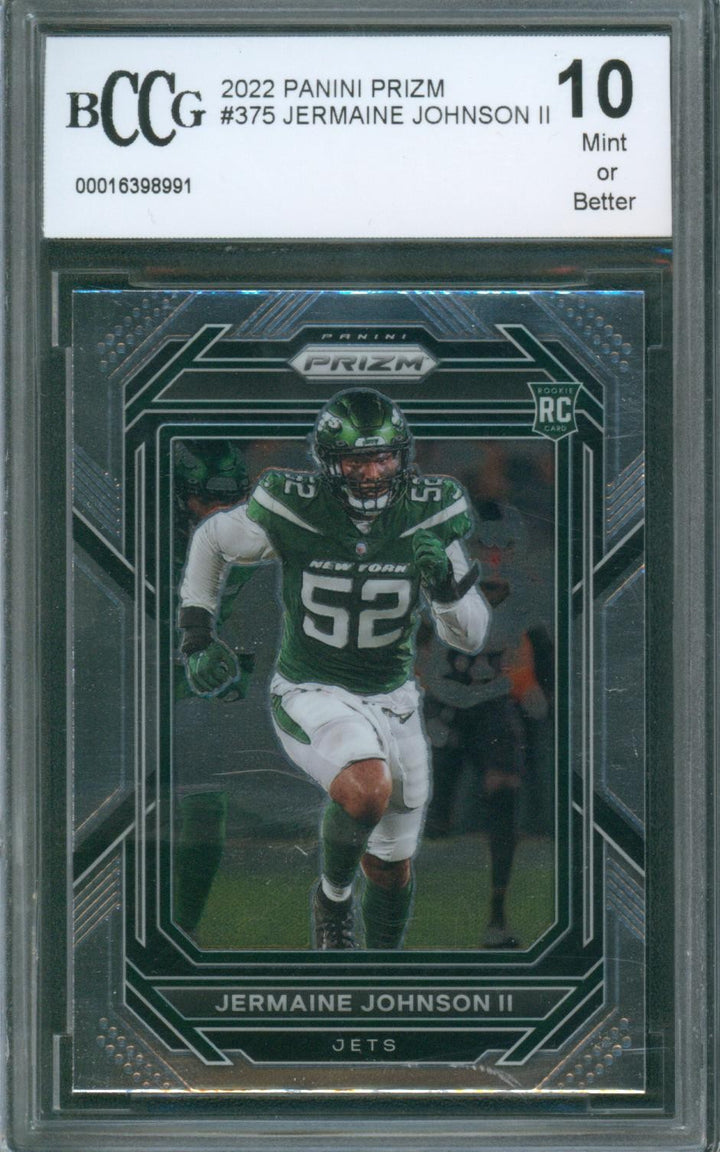 2022 Panini Prizm Football Jermaine Johnson II #375 BCCG 10