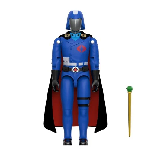 G.I. Joe Cobra Commander (Movie, Black Cape) 3 3/4-Inch ReAction+ Figure