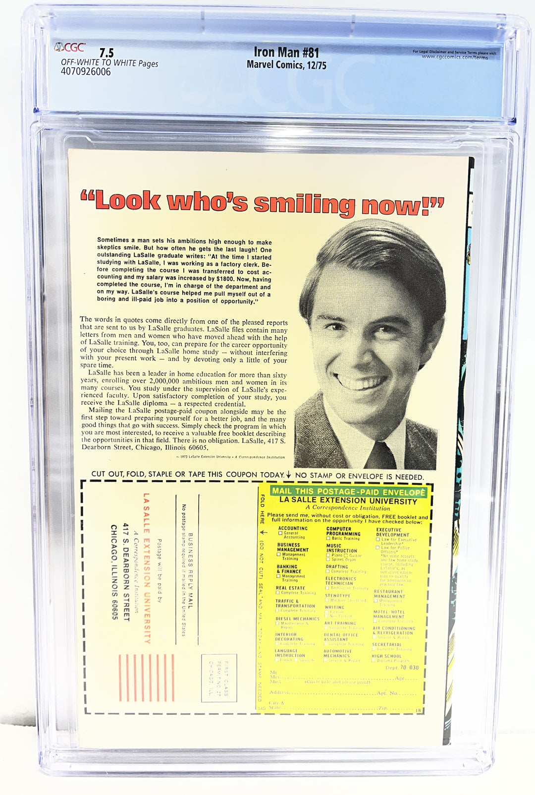 Iron Man #81 CGC 7.5