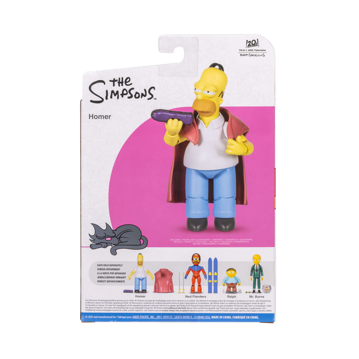 The Simpsons Wave 6  Sick Homer with his Hoagie 5in Figure