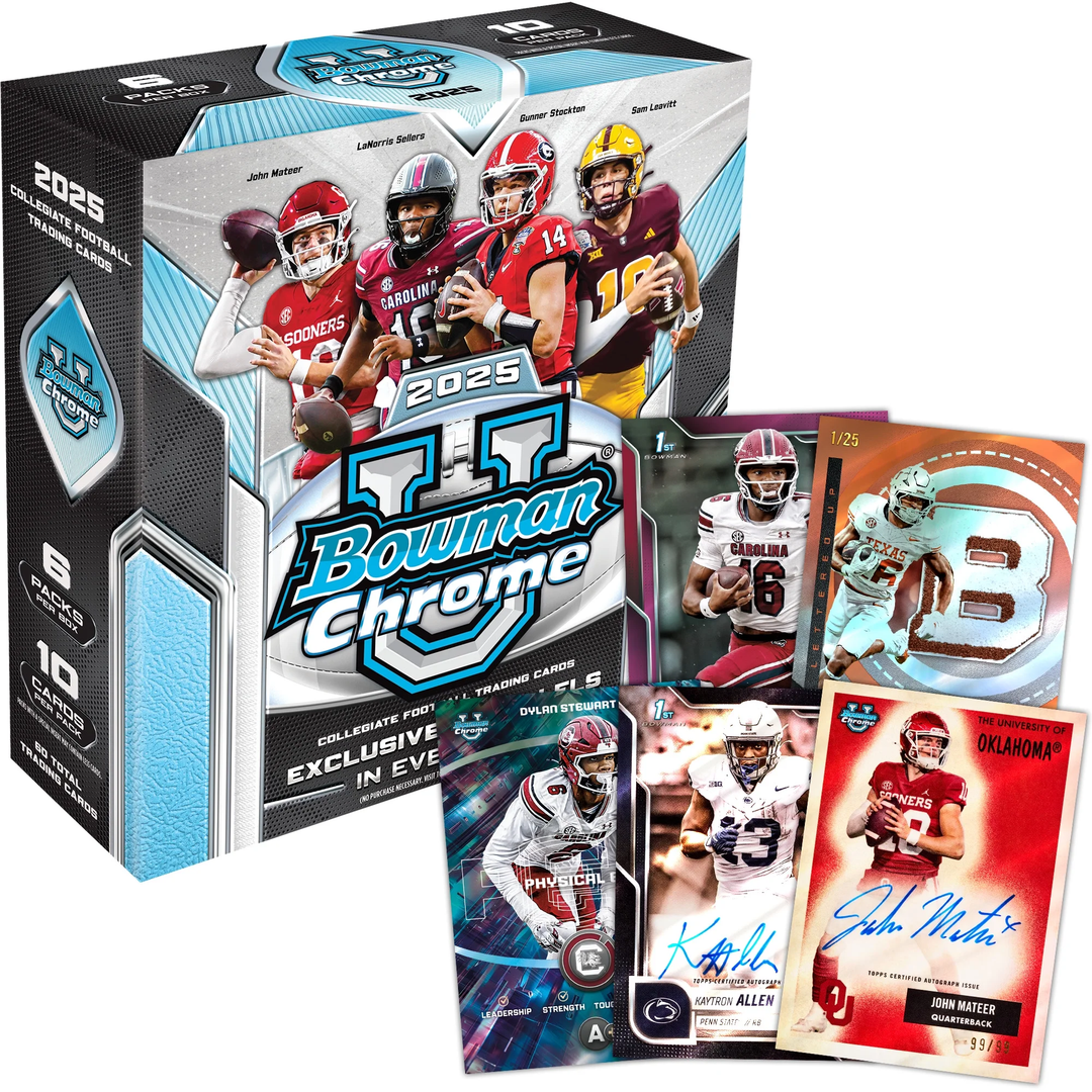 2025 Bowman University Chrome Football Mega Box