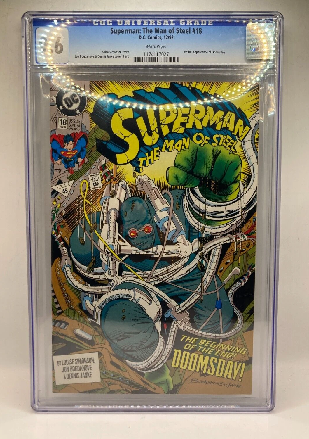 Superman: The Man of Steel #18 CGC 9.6